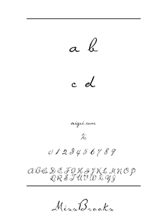 MissBrooks 字体下载｜设计创意英文字体资源