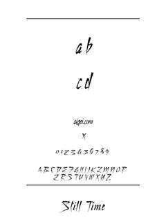 斯蒂尔提姆字体（stilltim.ttf）下载｜设计创意英文字体