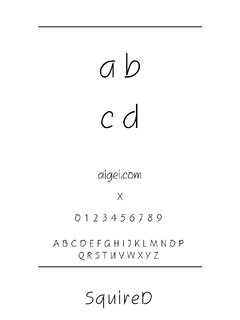 SQUIREN 字体下载｜创意设计字体工具