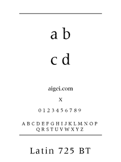 ​LAT725N 字体下载｜创意排版设计工具