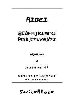​StrikeAPose 字体下载｜手写艺术设计字体