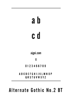 ALTGOT2N 英文字体下载｜平面设计应用必备