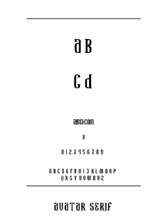 ​Avatar 字体下载｜平面设计特效英文字体