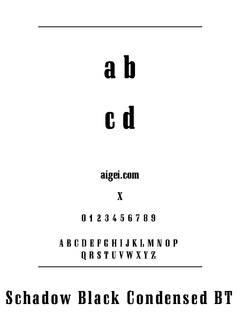 ​字体沙德夫克（SCHADWKC.TTF）下载｜创意设计必备字体