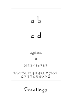 ​Greetings 字体下载｜手写英文字体设计应用