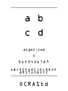 OCRAStd 英文字体下载｜排版设计与应用
