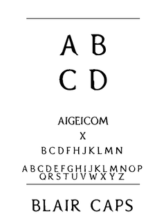 ​Blaircaps 字体下载｜平面设计创意资源