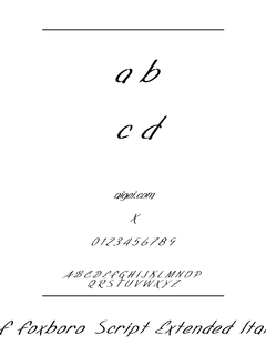 ​SF Foxboro Script Bold 下载｜英文字体设计资源