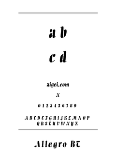 ​ALLEGRON 字体下载｜平面设计应用必备