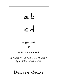 ​Denise Sans 英文字体下载｜设计创意必备字体