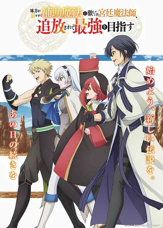 《队友太弱所以贯彻辅助的宫廷魔法师，惨遭流放目标却是最强》免费高清无广告在线播放|动画,奇幻,冒险·日本·2025